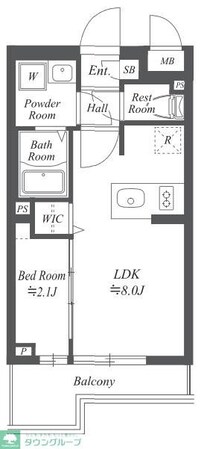 ブランシエスタ用賀の物件間取画像